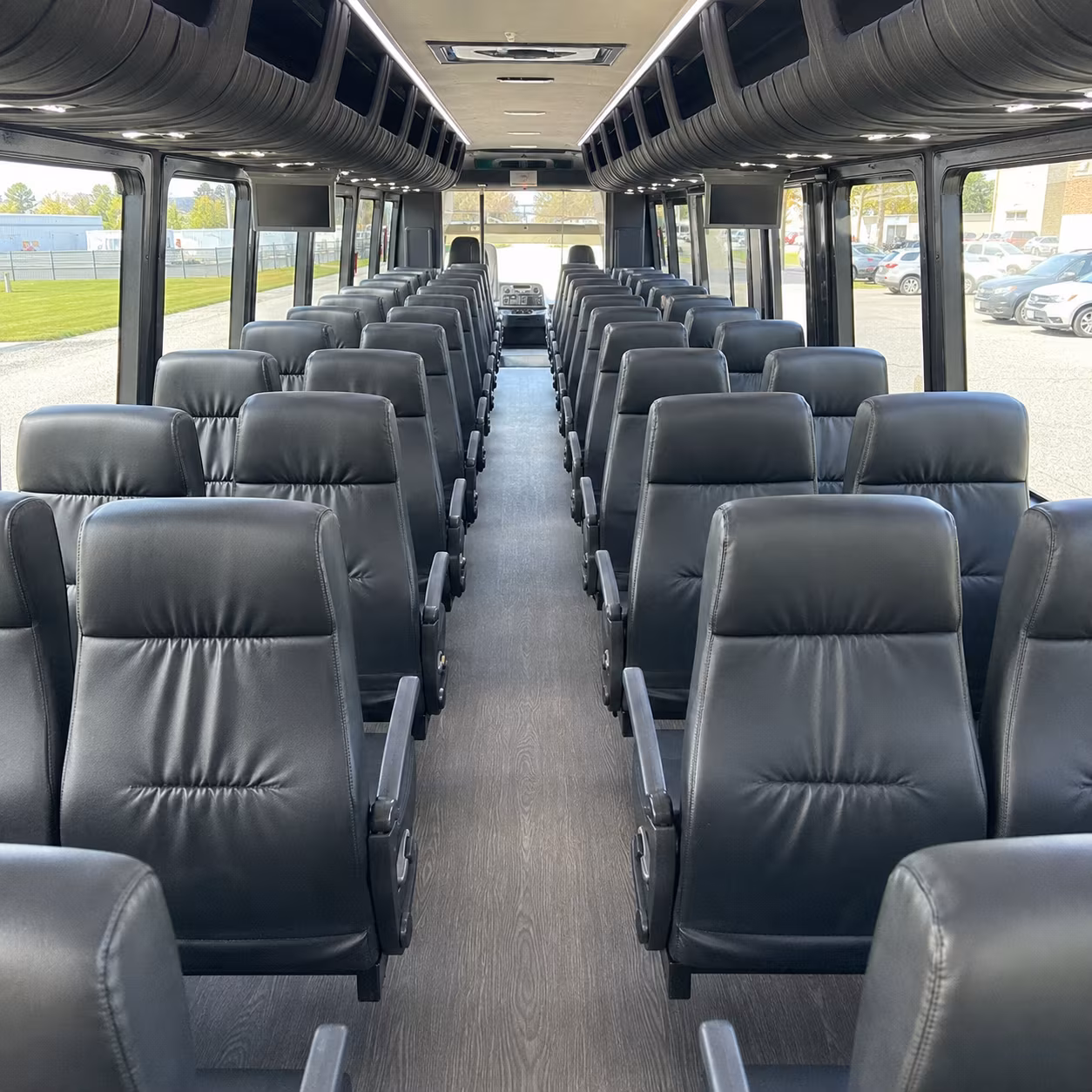 bridal party minibuses for getting ready logistics in wellington