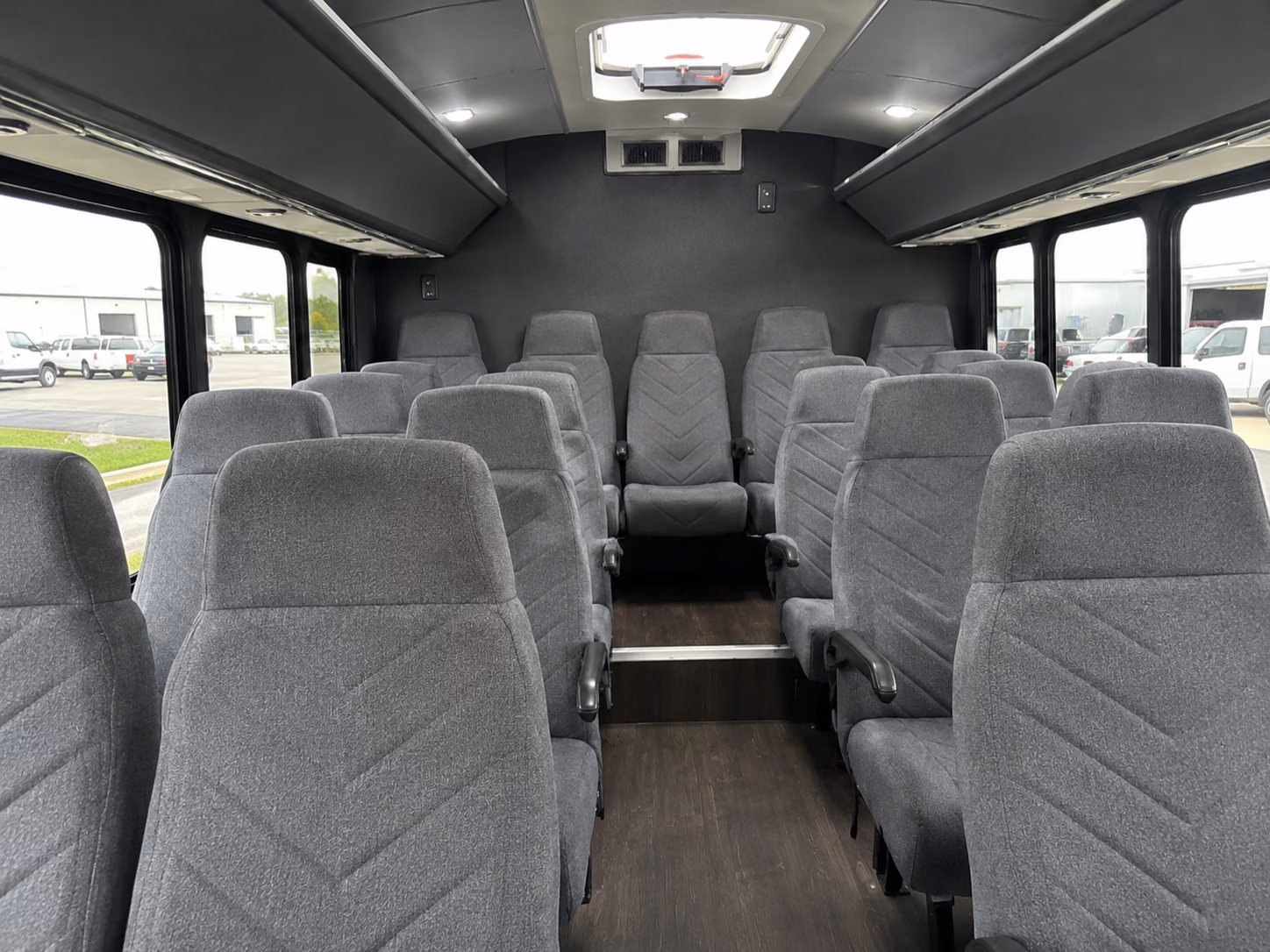 wellington 15 passenger minibus inside