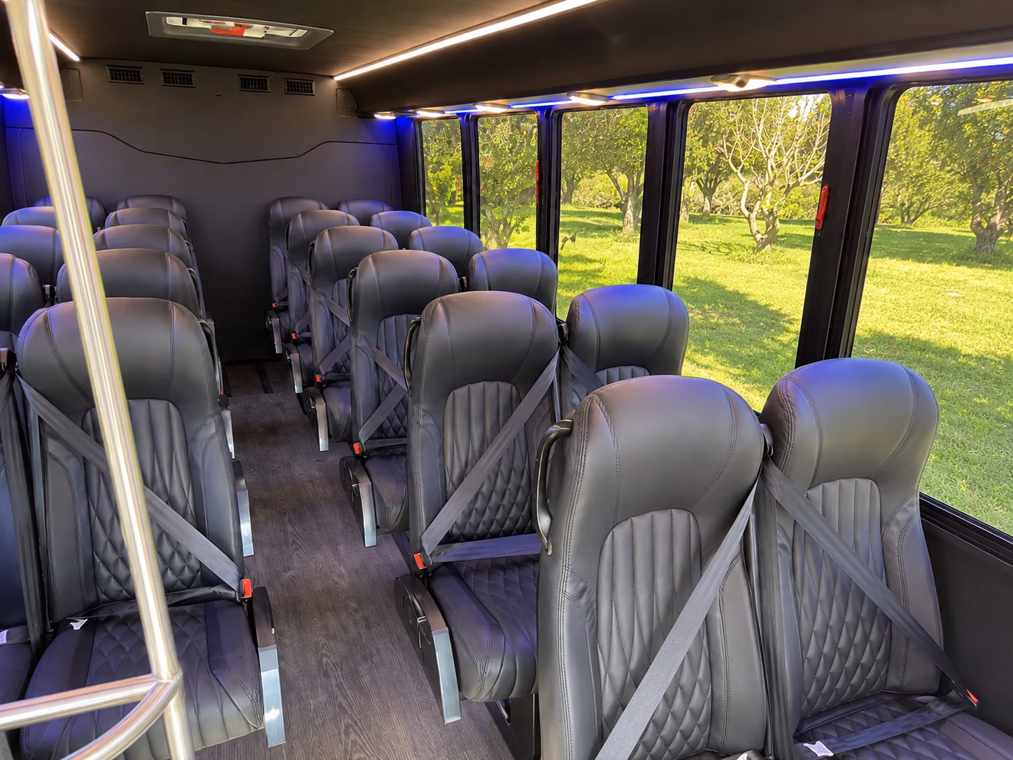 wellington 15 passenger minibus interior