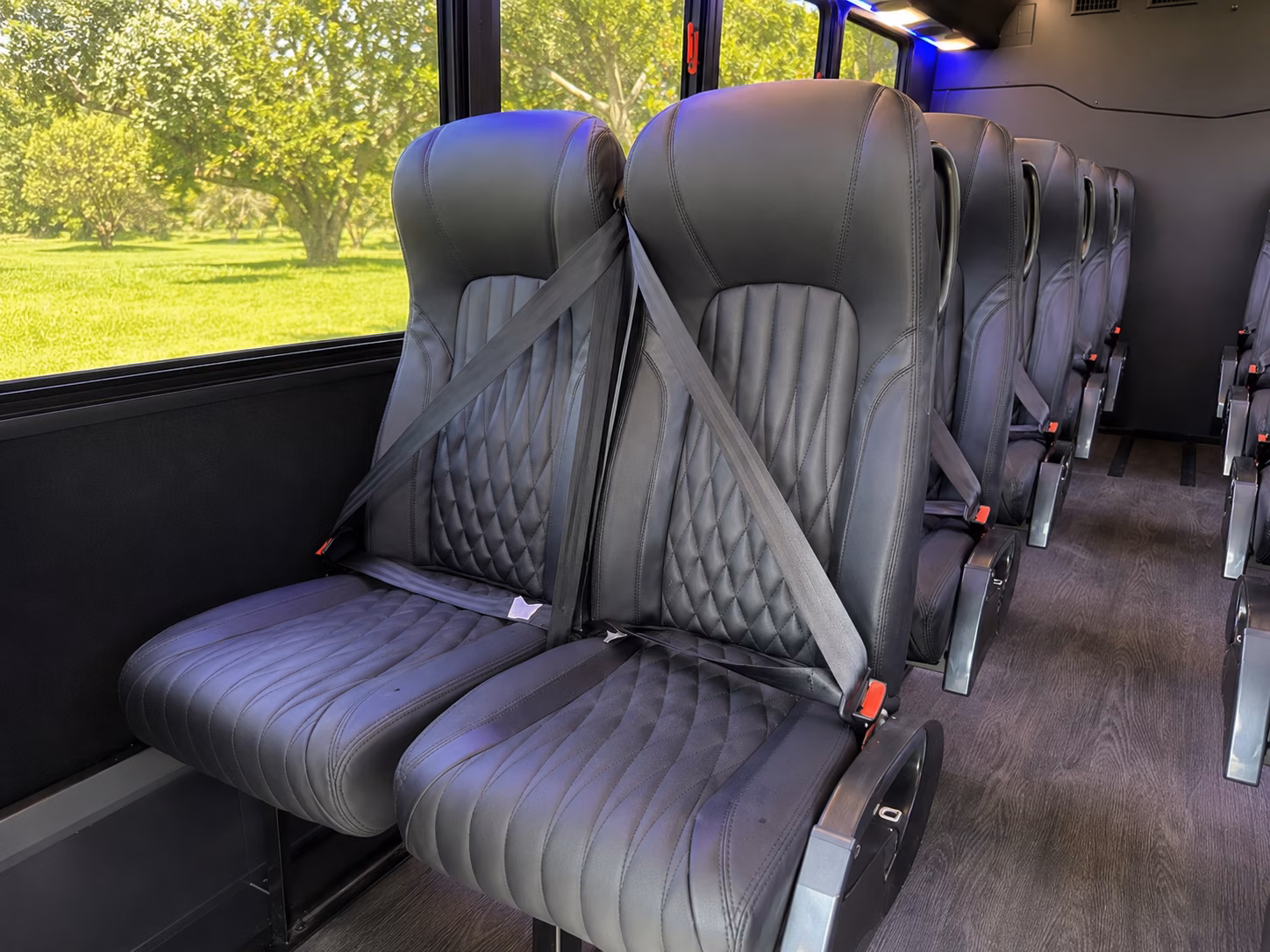 wellington 18 passenger minibus inside