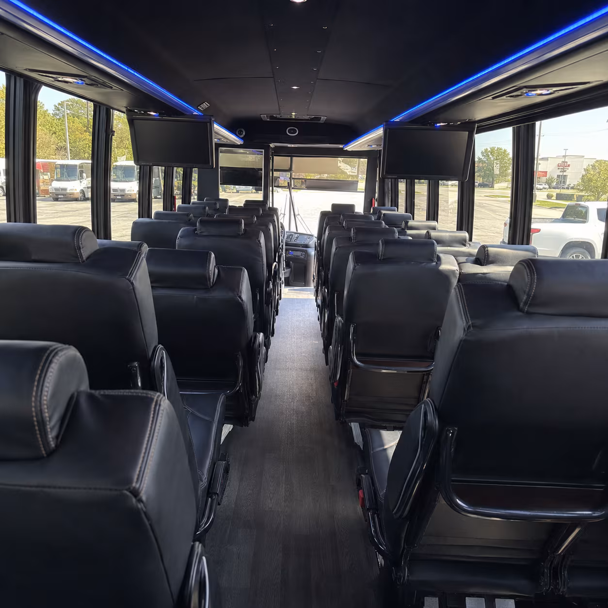 wellington 25 passenger minibus interior