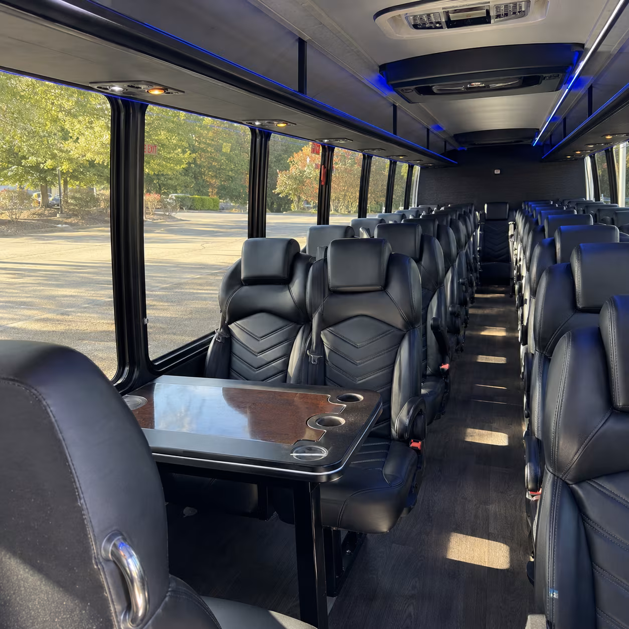 wellington 28 passenger minibus interior