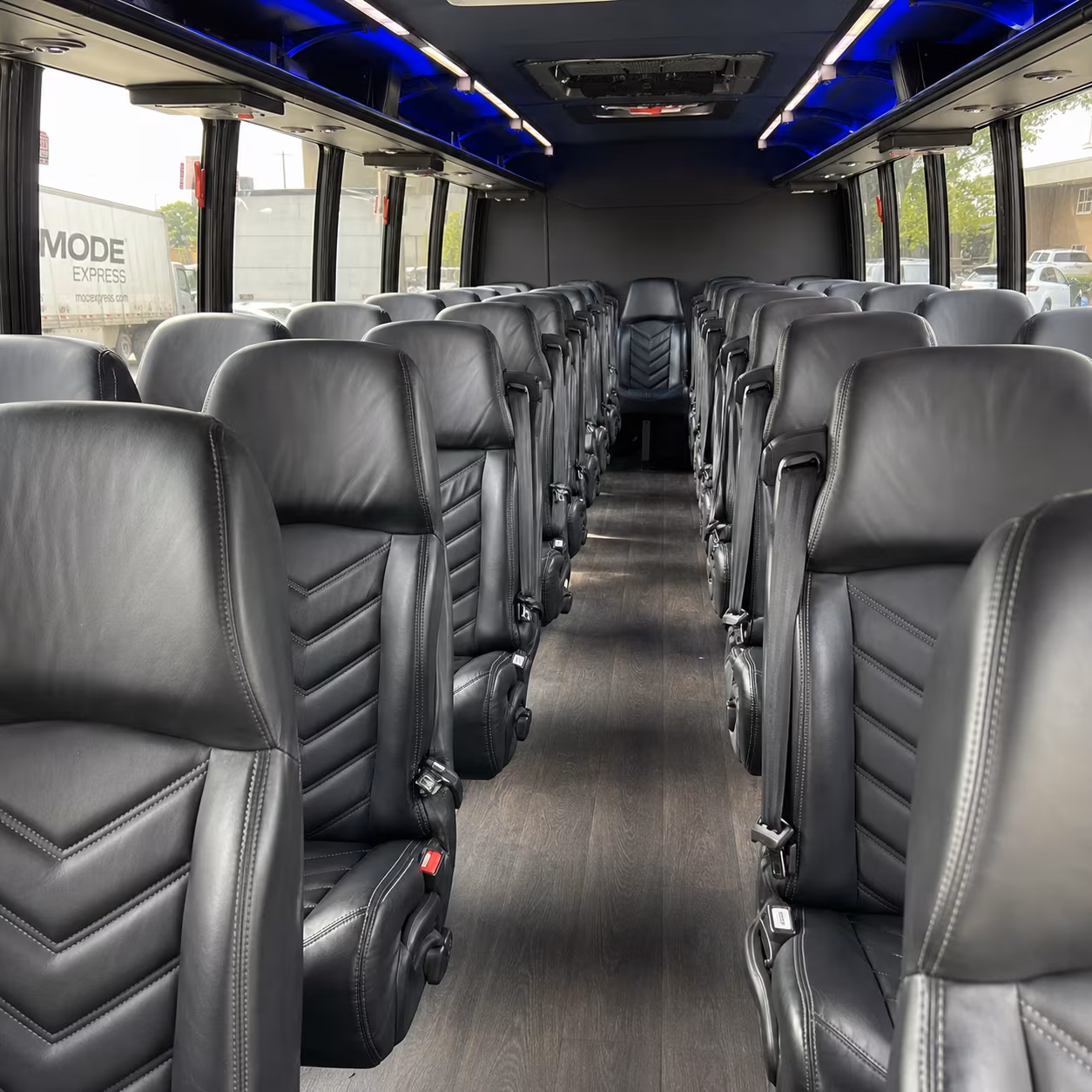 wellington 35 passenger minibus inside