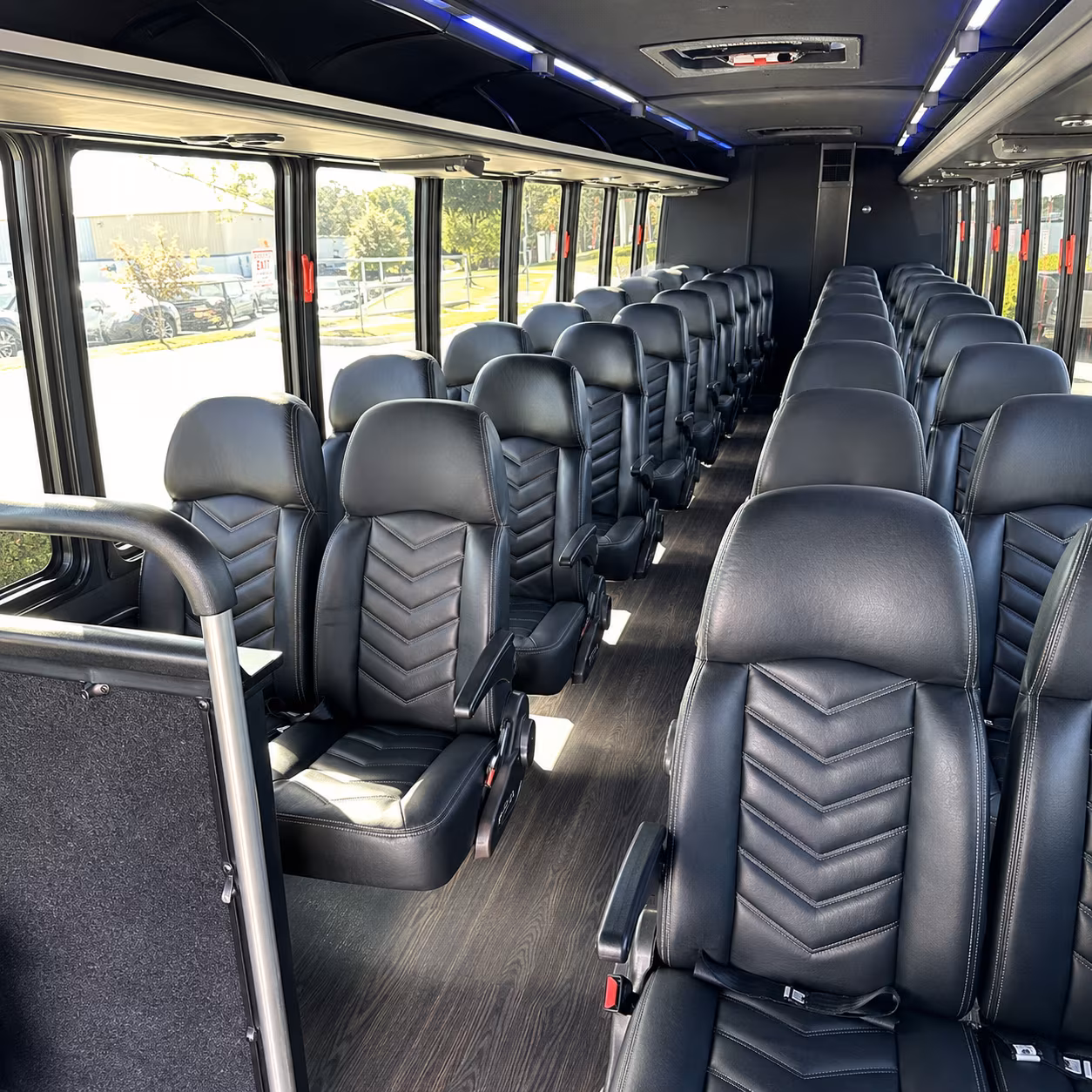 wellington 35 passenger minibus interior