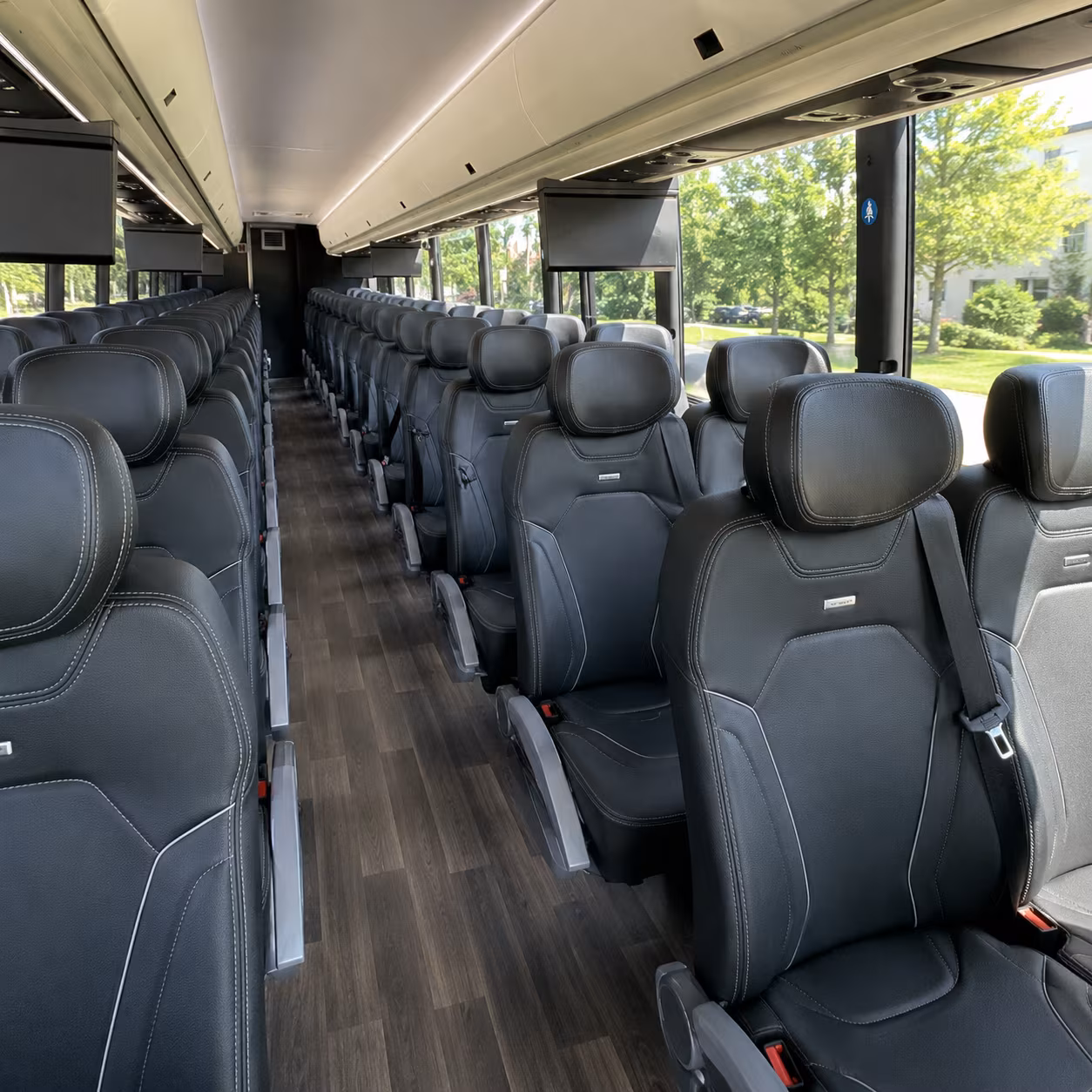 wellington 56 passenger charter bus interior