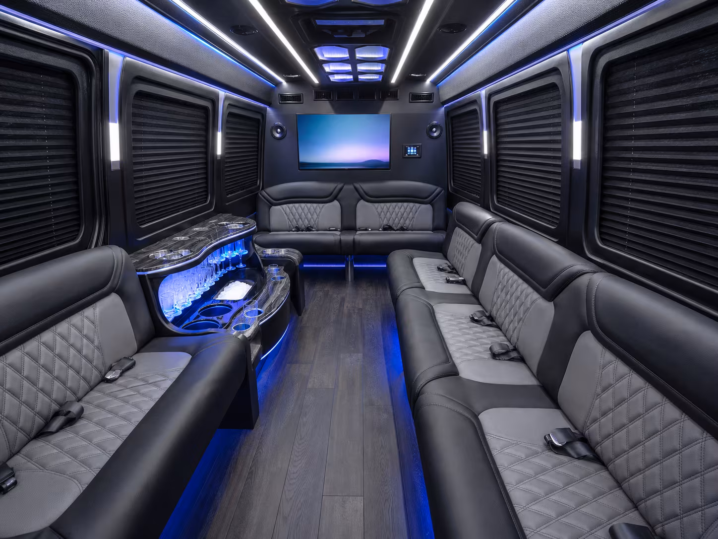 wellington sprinter limousine inside