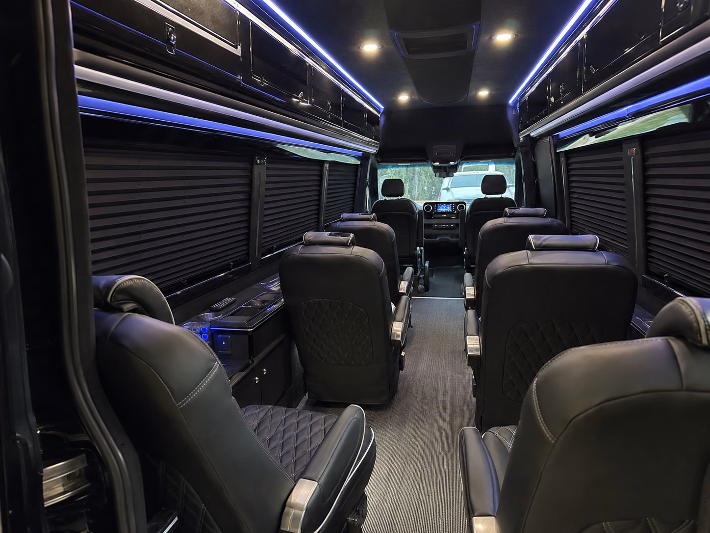 wellington sprinter van with driver inside